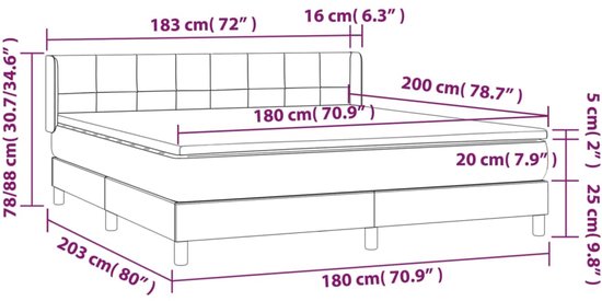 vidaXL-Boxspring-met-matras-stof-lichtgrijs-180x200-cm