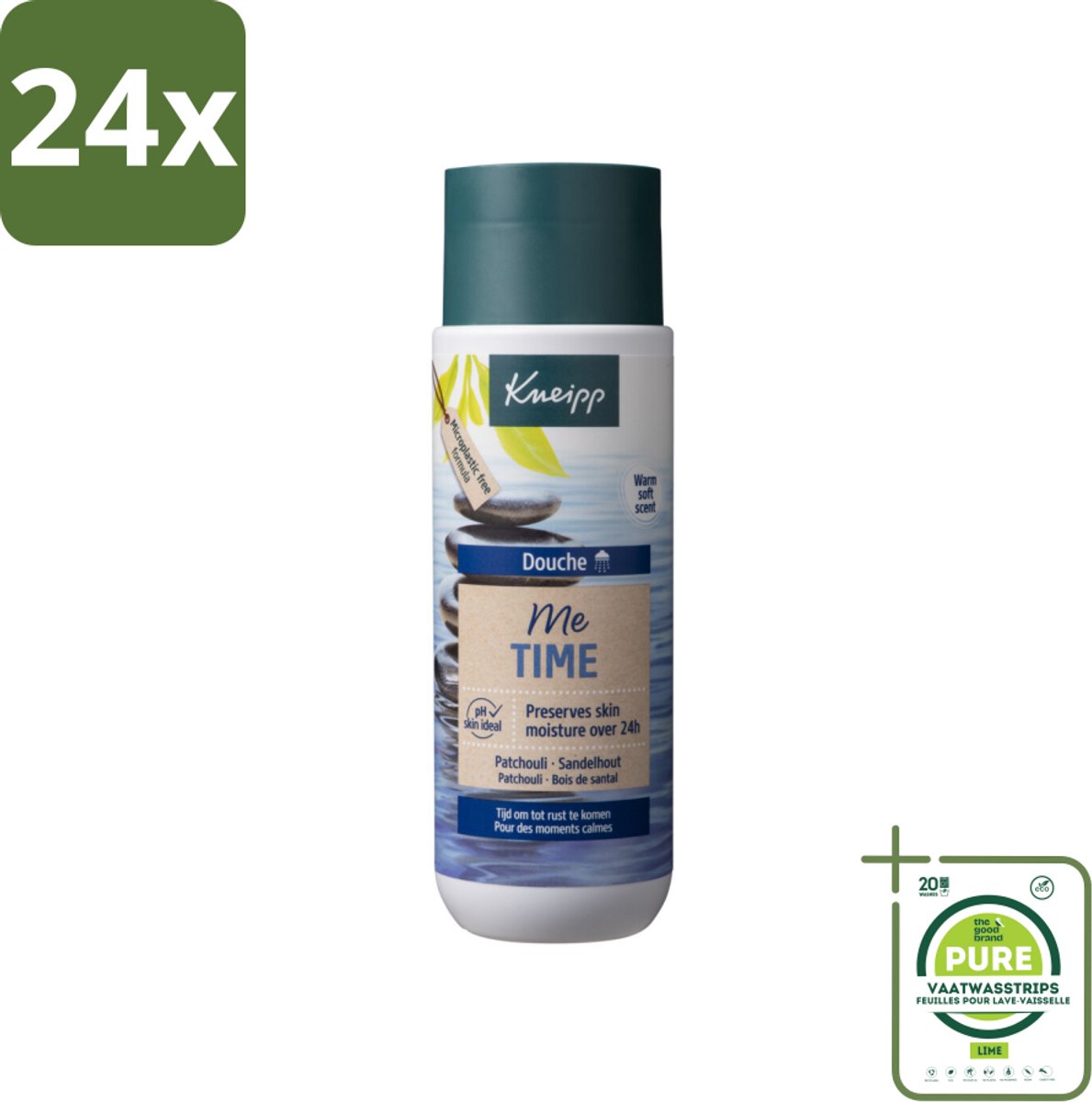 Kneipp - Douchegel - Me-Time - 200 ml - Voordeelverpakking - 24 stuks - Douchegel - Ontspanning