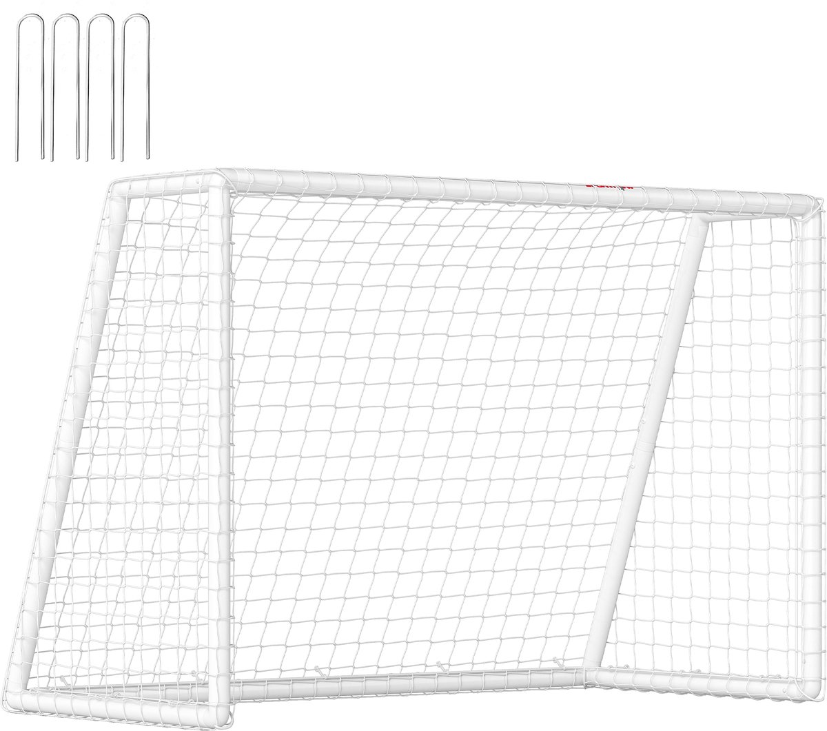 SPORTNOW Football Goal Kunststof 180L x 92B x 124H cm Wit