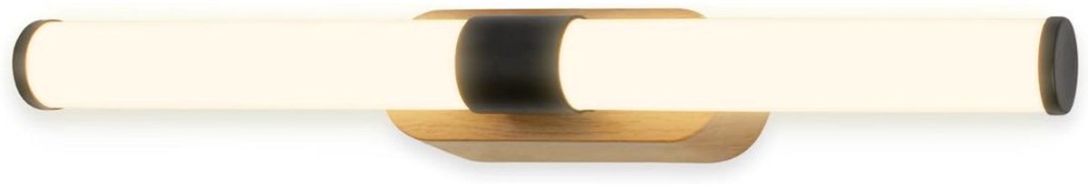 White-Label® Spiegellamp badkamer - Wandlamp - Spiegelverlichting - Bruin