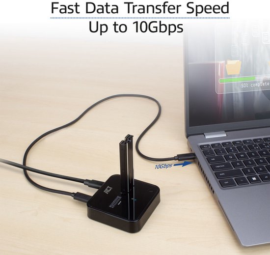 ACT M.2 NVMe / PCIe SSD Docking Station USB C / USB-C 3.2 Gen2 / AC150
