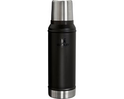Stanley Classic Legendary Thermosfles 750 ml - Houdt 20 Uur Warm Of Koud - Lekvrij - Vaatwasserbestendig - BPA-Vrij - Voor Koffie, Thee en Meer - Roestvrijstalen Thermoskan - Black 2.0