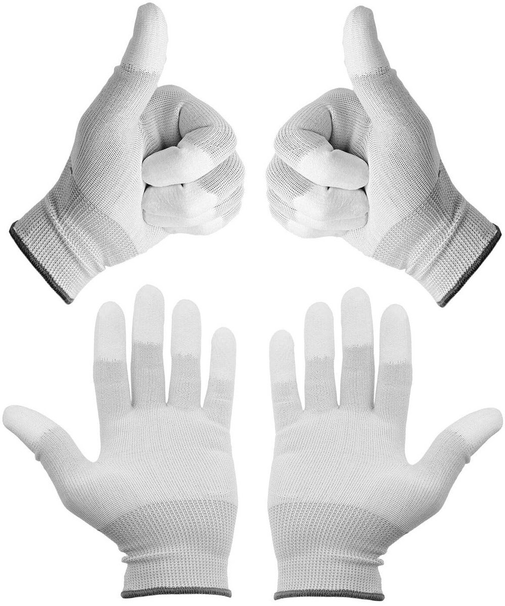 2 Pairs ESD Antistatic Gloves for Cleaning and Repair - Size M