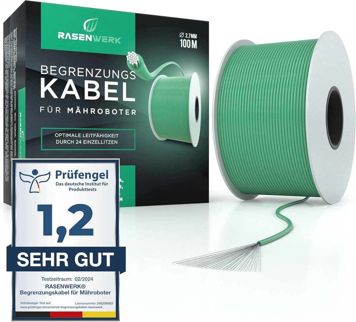 Universele Begrenzingskabel voor Robotmaaiers Ø2,7mm - 100m - Universele - €104,90