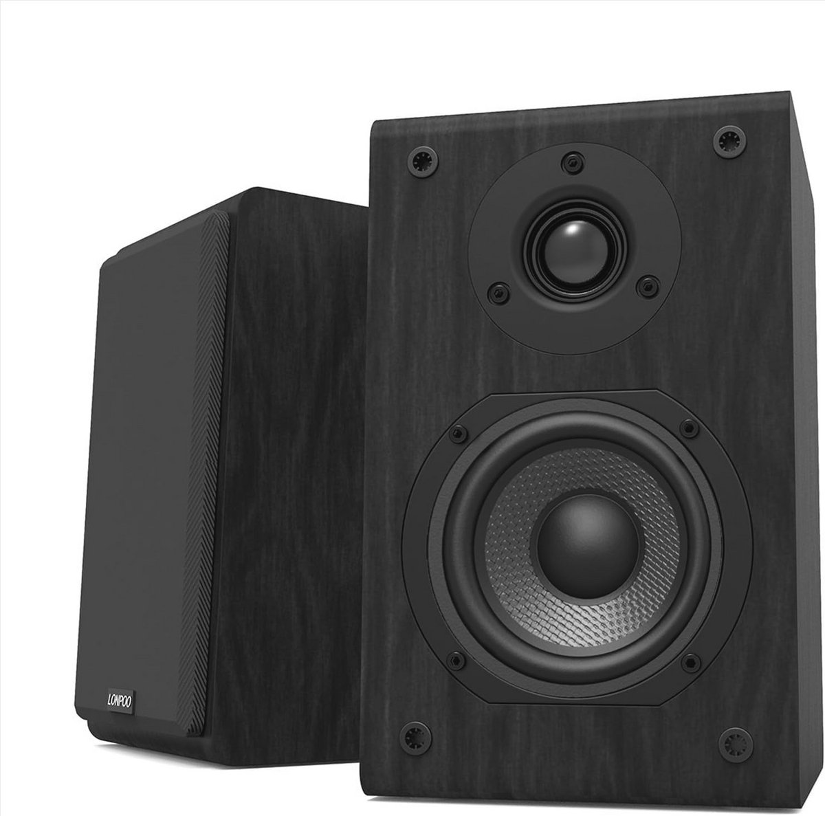 Passieve Hi-Fi Kastluidsprekers met Koolstofvezel Woofer - 75W RMS