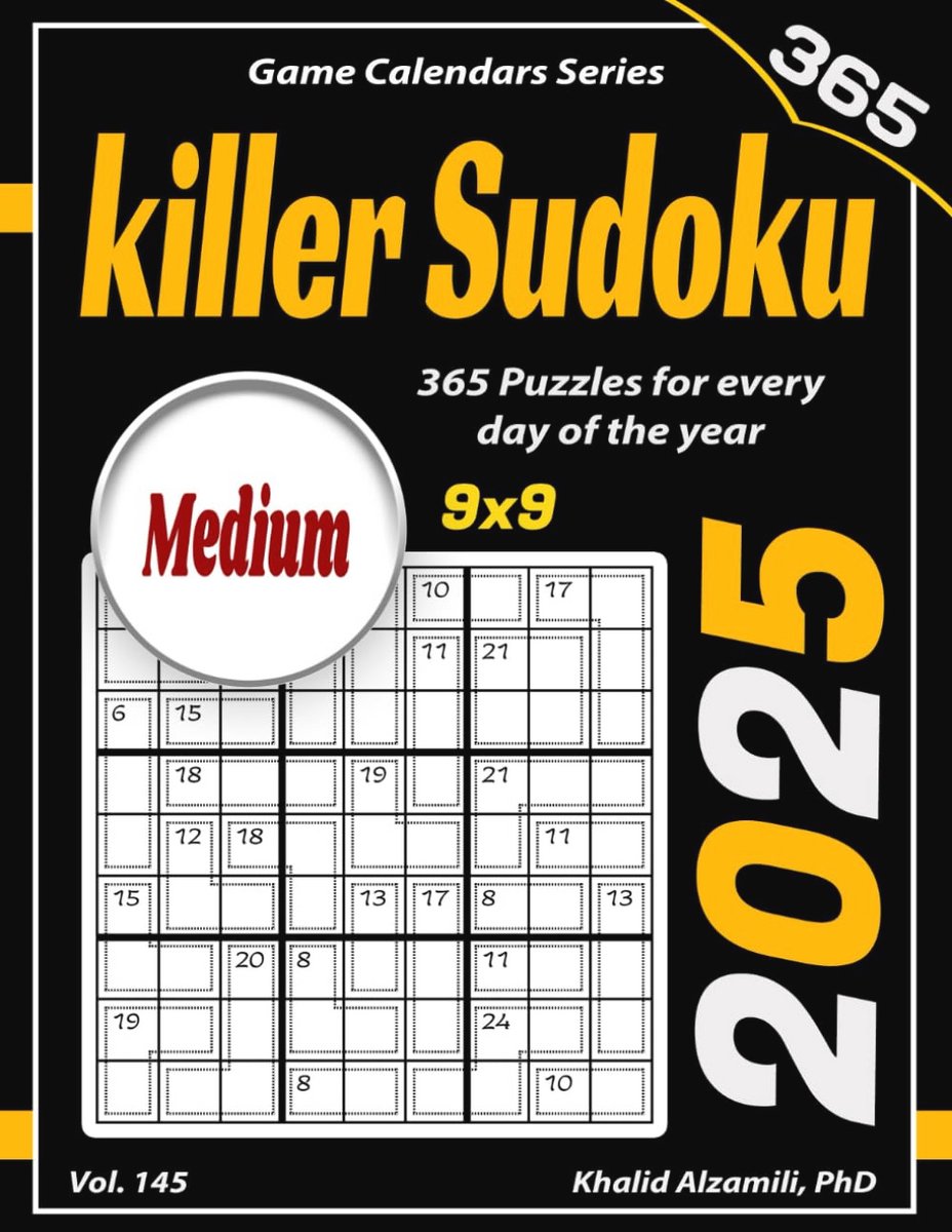 Killer Sudoku: 365 Medium Puzzels voor Elke Dag van het Jaar