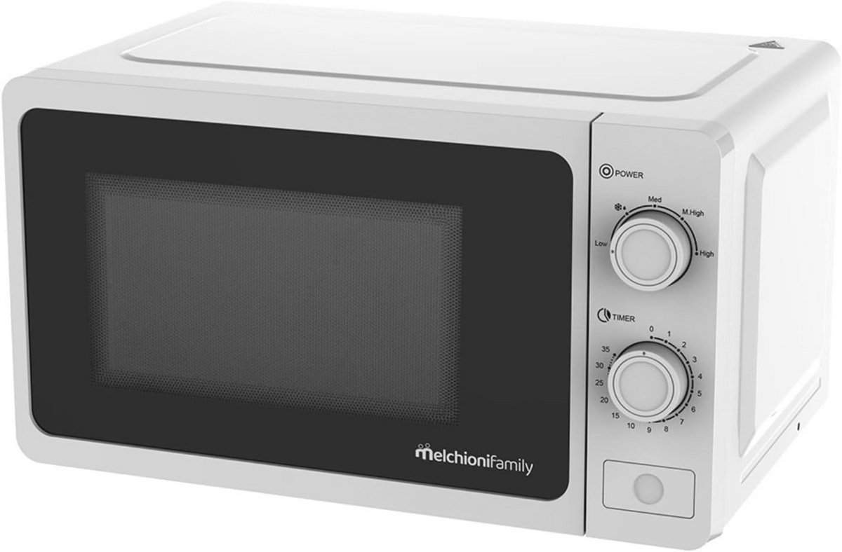 Multifunctionele Magnetron met Grill 20L – Krachtige Kleine Magnetron 800W, Handmatige Instelling en Timer