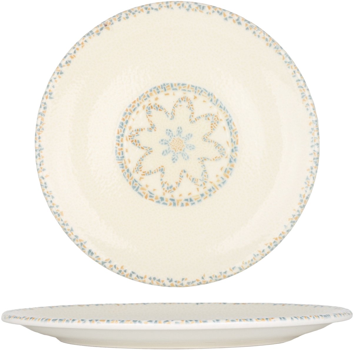 By Bone Dinerbord - Tessera - Porselein - 27 cm - set van 6