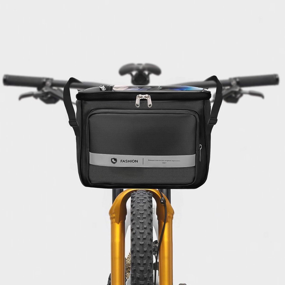 Waterproof Bicycle Handlebar Bag with Touch Screen