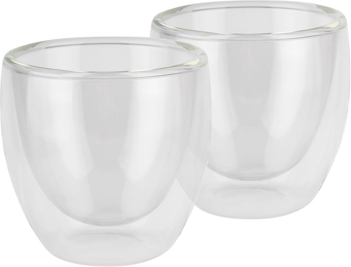 Dubbelwandige Espresso Glazen Set van 2 - Ideaal voor Koffieliefhebbers
