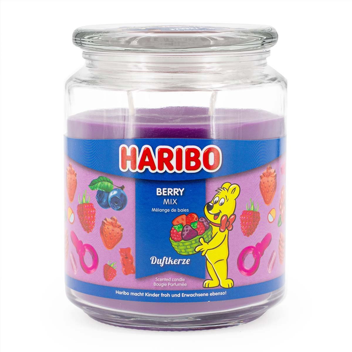 Haribo Geurkaars Berry Mix - 510g Paars