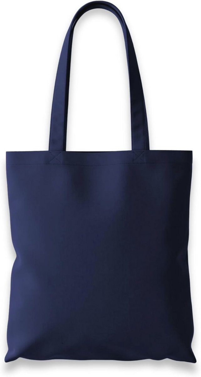 Eco-vriendelijk Katoenen Tote Bag - Herbruikbare Tas met Lange Handvatten