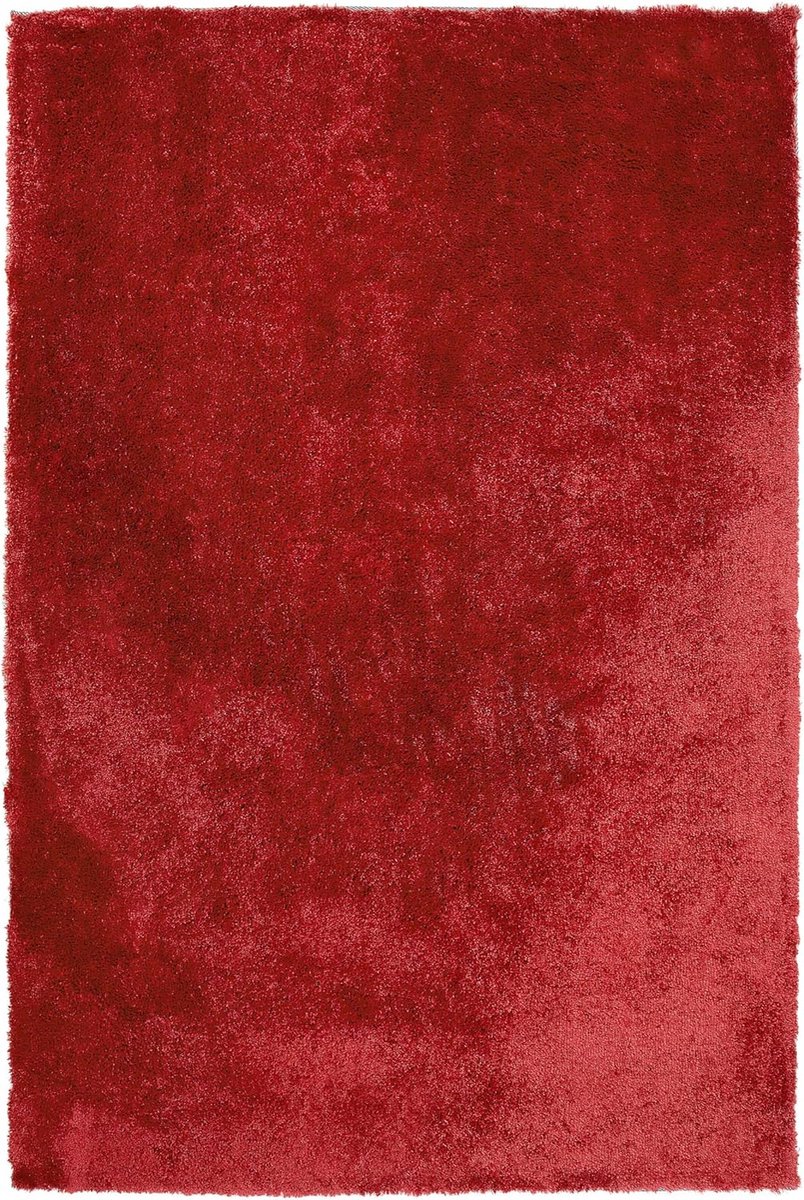 Hoogpolig tapijt 160x230 cm donkergrijs – zacht en modern voor vloerverwarming