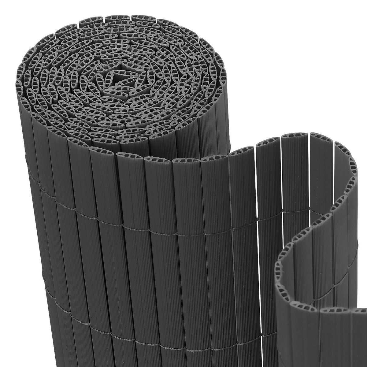 1.8 x 3 m PVC Tuinscherm voor Privacy – Tuinafscheiding & Balkonscherm – Grijs