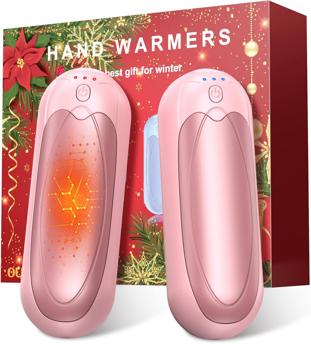 Oplaadbare Elektrische Handwarmer 7000mAh met 3 standen - Draagbaar en Magnetisch