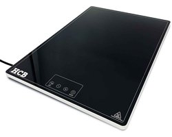 HCB® - Professionele Horeca Inductie warmhoudplaat - Elektrisch 230 Watt - 230V - RVS / INOX Rechaud - 55x38x2.5 cm (DxBxH) - 3.10 kg - 9201