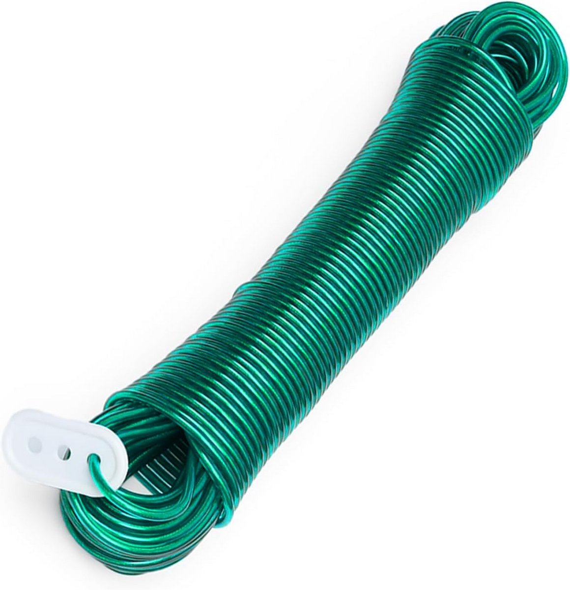 Stevige Waslijn met PVC Buitenkant, 50 Meter Sterk Staalkabel voor Buiten