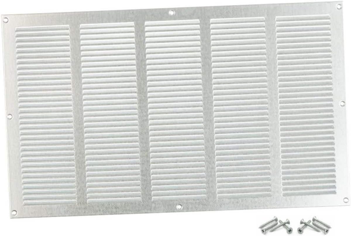Vergulde Stalen Ventilatie Rooster met Insectengaas - 50x30cm Luchtrooster voor Binnen en Buiten