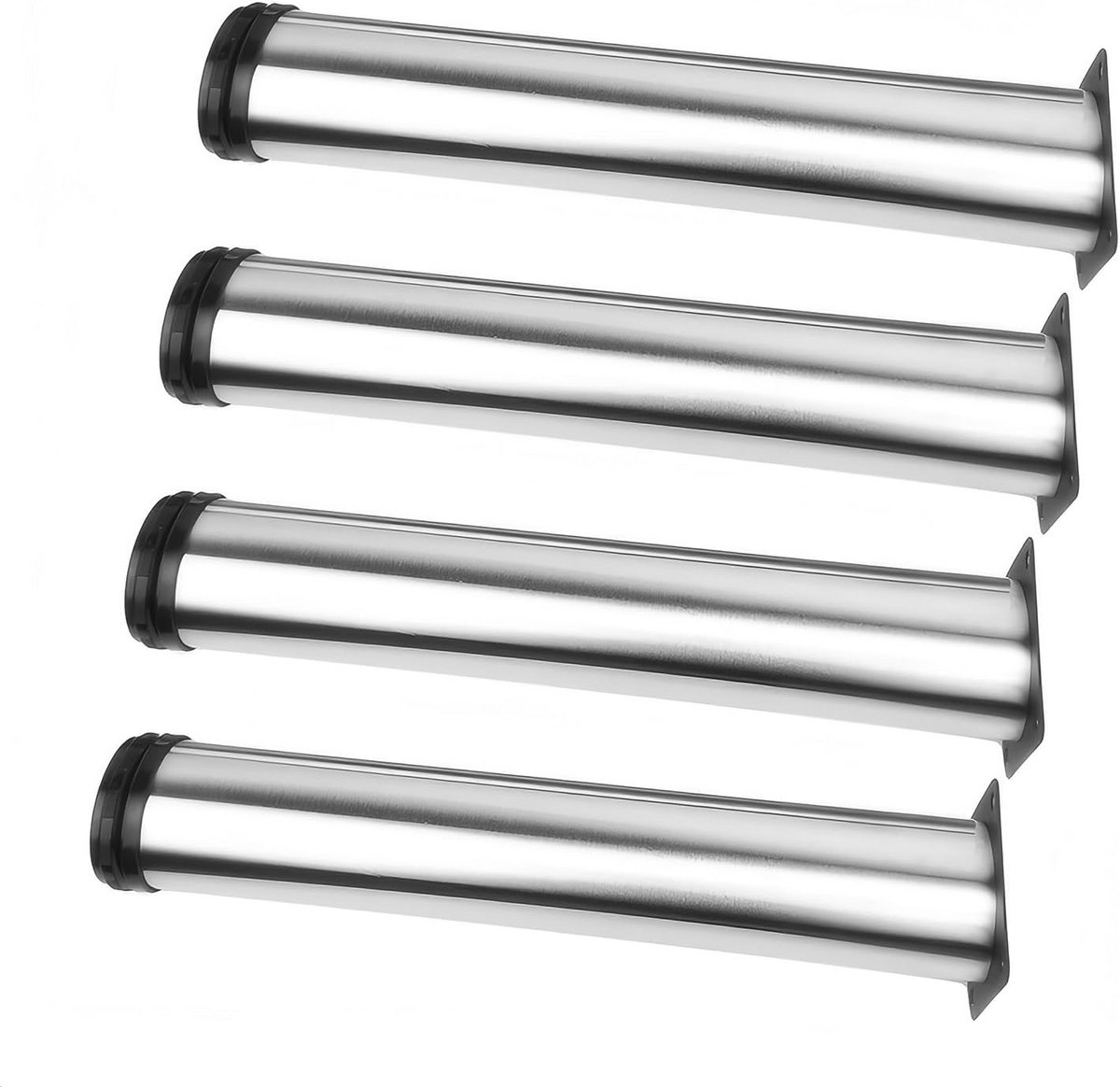 Verstelbare Meubelpoten RVS 400 mm Hoogte - 4 Stuks