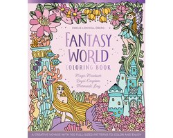 Fantasy World Coloring1- Fantasy World Coloring Book MAGIC MEADOWS - ROYAL KINGDOM - MERMAIDS’ BAY