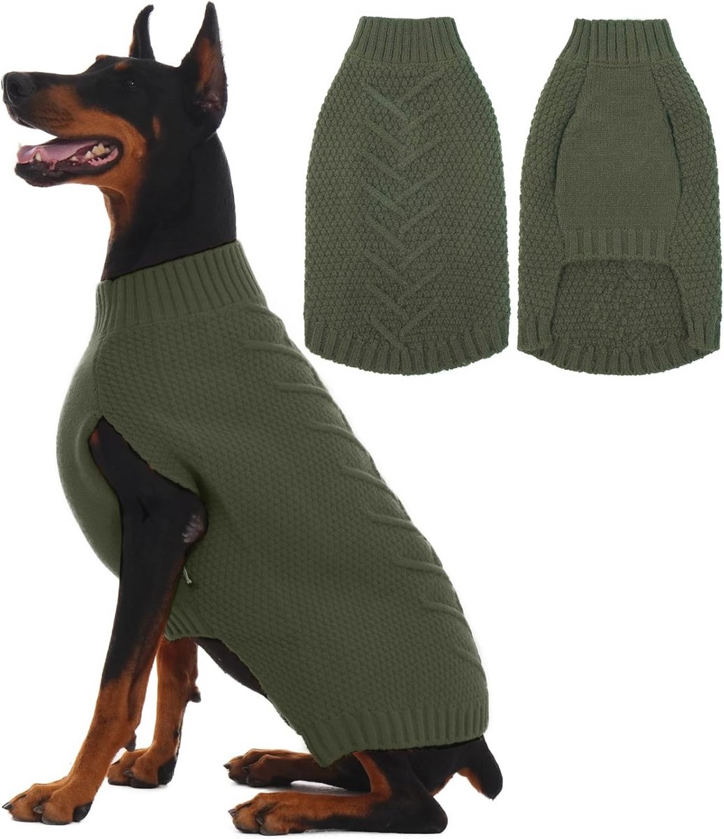 Extra grote hondentrui voor grote honden - Warme kerstkleding voor honden