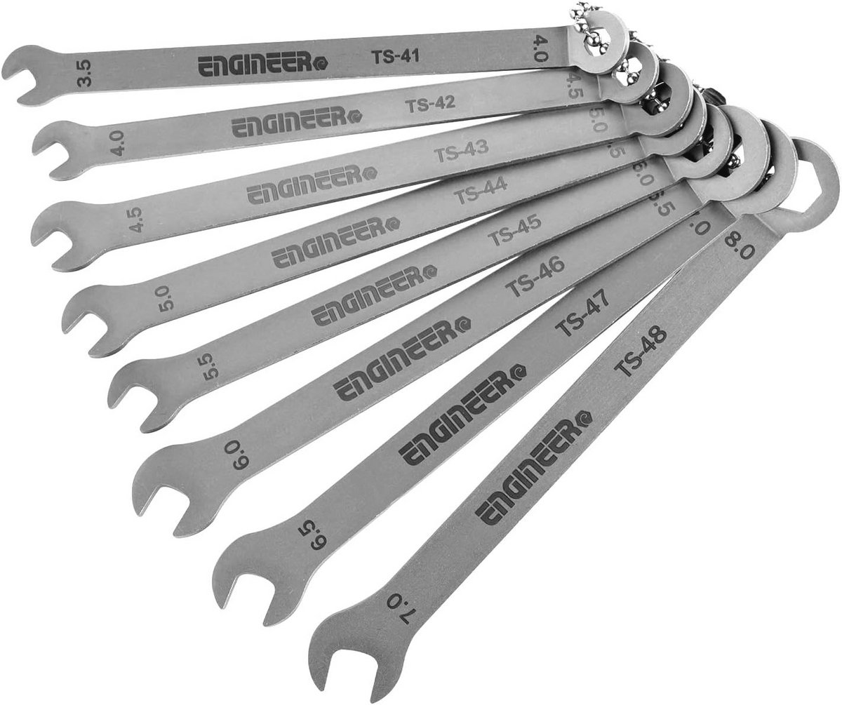8-in-1 Super Slim Sleutel Set voor Laag Profiel Werk - 1.5mm Dunne Sleutels in Roestvrij Staal