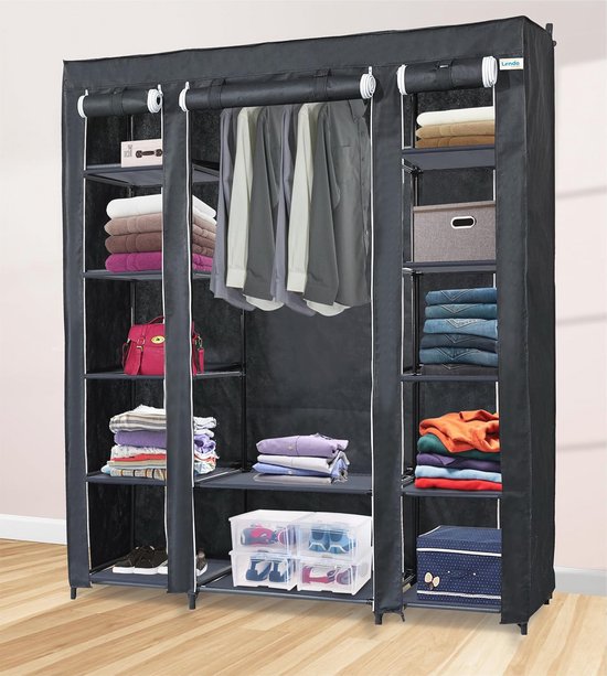 Froadp Opvouwbare kledingkast 178 x 145 x 35 cm, doe-het-zelf