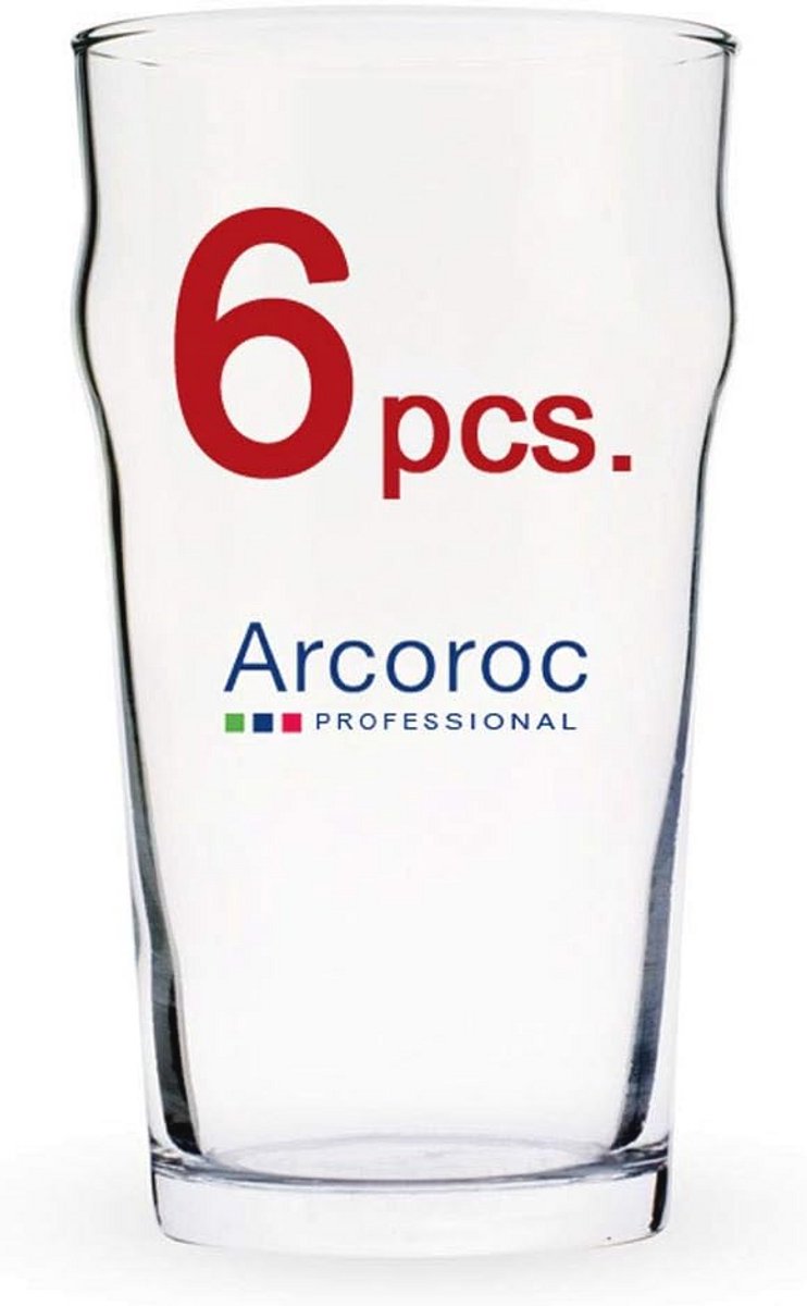 Nonic Pint Bierglas Set van 6 - 570 ml