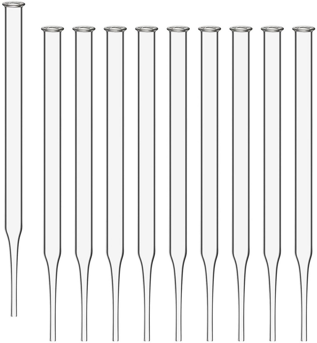 Set van 50 Glazen Pipetten 1 ml voor Laboratorium en Experimenten