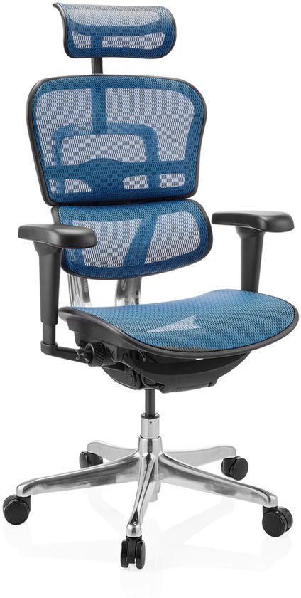 Chaise de bureau / chaise de direction ERGOHUMAN ULTRA GEN2 Tissu résille blauw hjh OFFICE