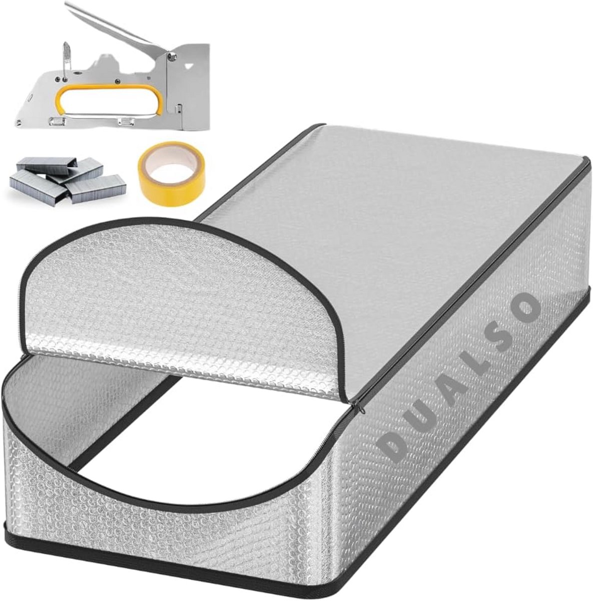 Energiebesparende Zoldertrap Isolatiehoes met Ritssluiting - 63,5 x 137,2 x 28 cm