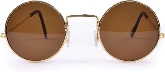 Unisex Ronde Hippie Bril jaren '60 Stijl Accessoire voor Feest en Carnaval van Wicked  — afbeelding 4