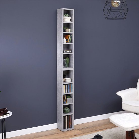 Etagères modulables CD et DVD rangement musique avec 10 compartiments mélaminé e