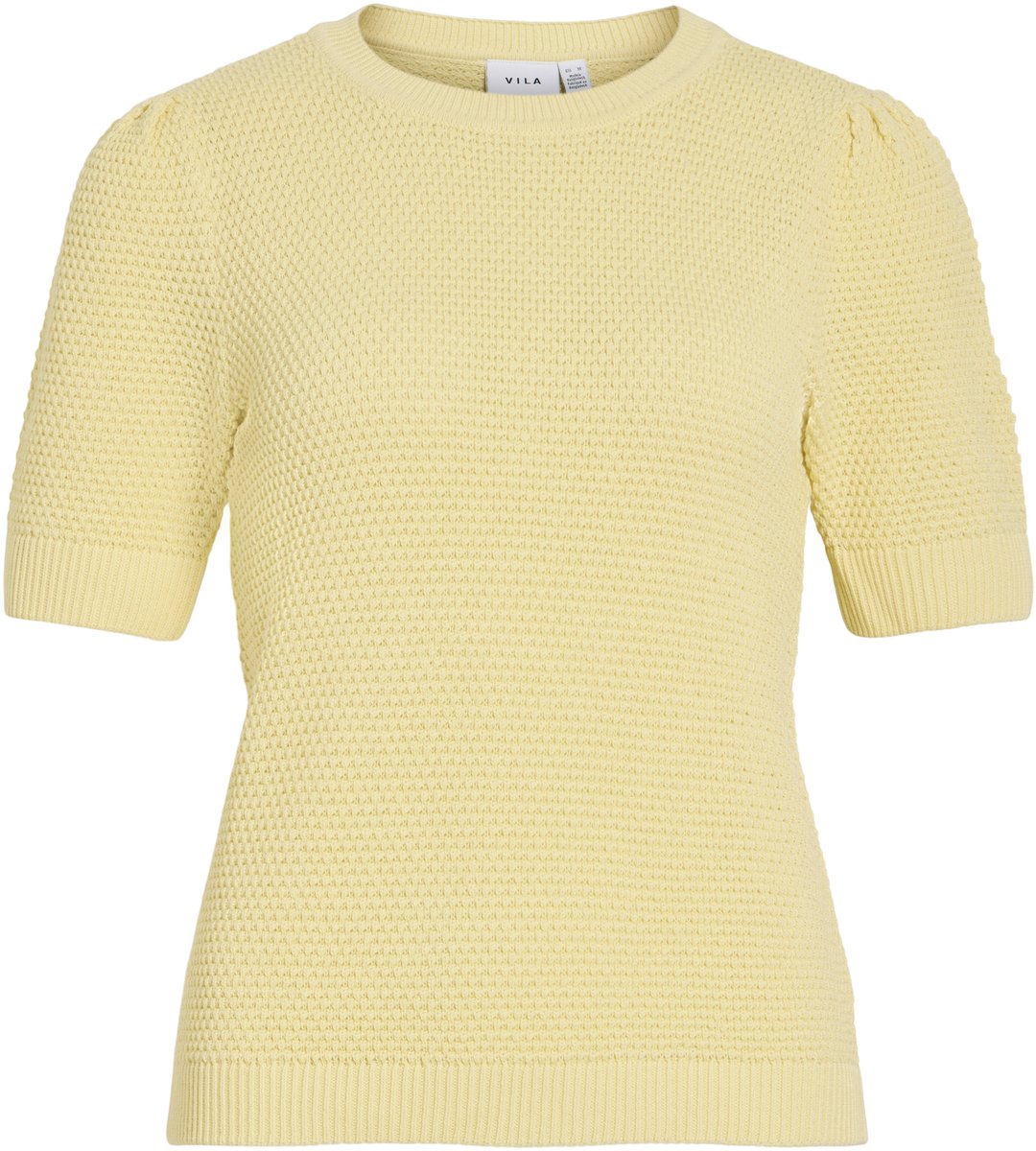 VILA - VIDALO O-NECK S/S KNIT TOP - NOOS Dames T-shirt