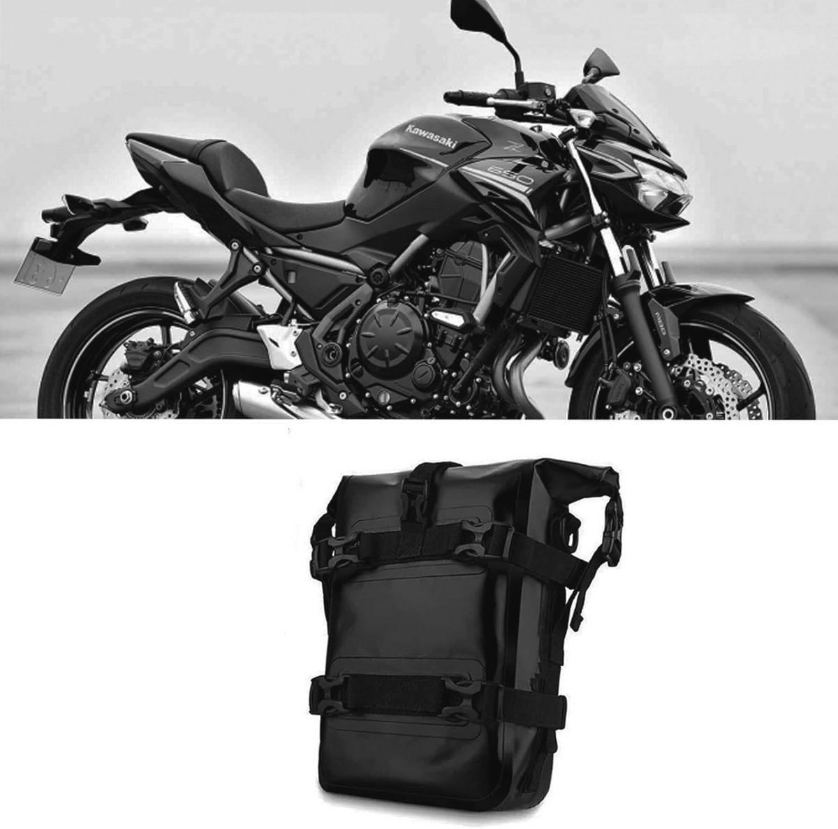 Waterdichte motorfiets zijtassen - 8 Liter schoudertas