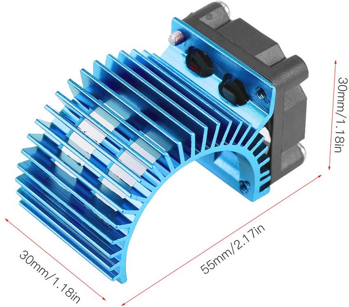 Motorkoellichaam 1:10 met Ventilator voor RC-Modellen