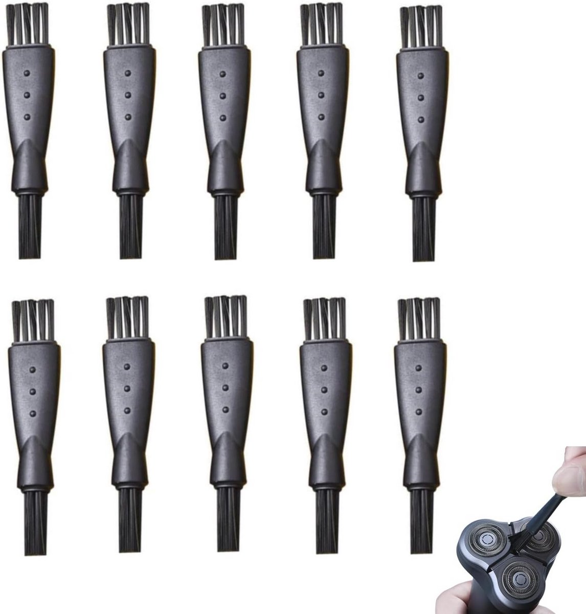 Scheerborstelset voor mannen - 10 antistatische reserveborstels voor scheerapparaten