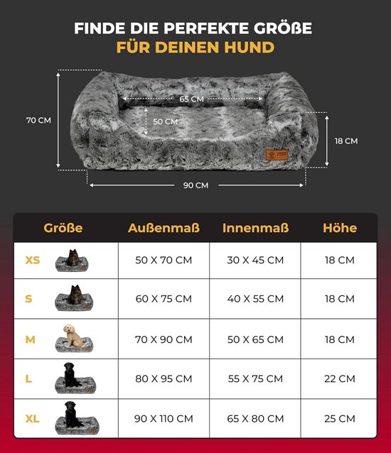 Luxe knuffelbed 70x90 cm - Molton - Omslagrand - Orthopedisch - Wasbaar van LUXE. — afbeelding 3