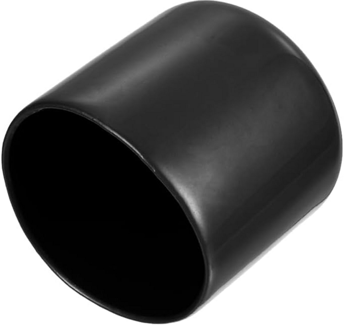 8x Ronde Rubber Doppen Zwart - 32mm Binnenmaat - Beschermdoppen voor Poten & Buisjes