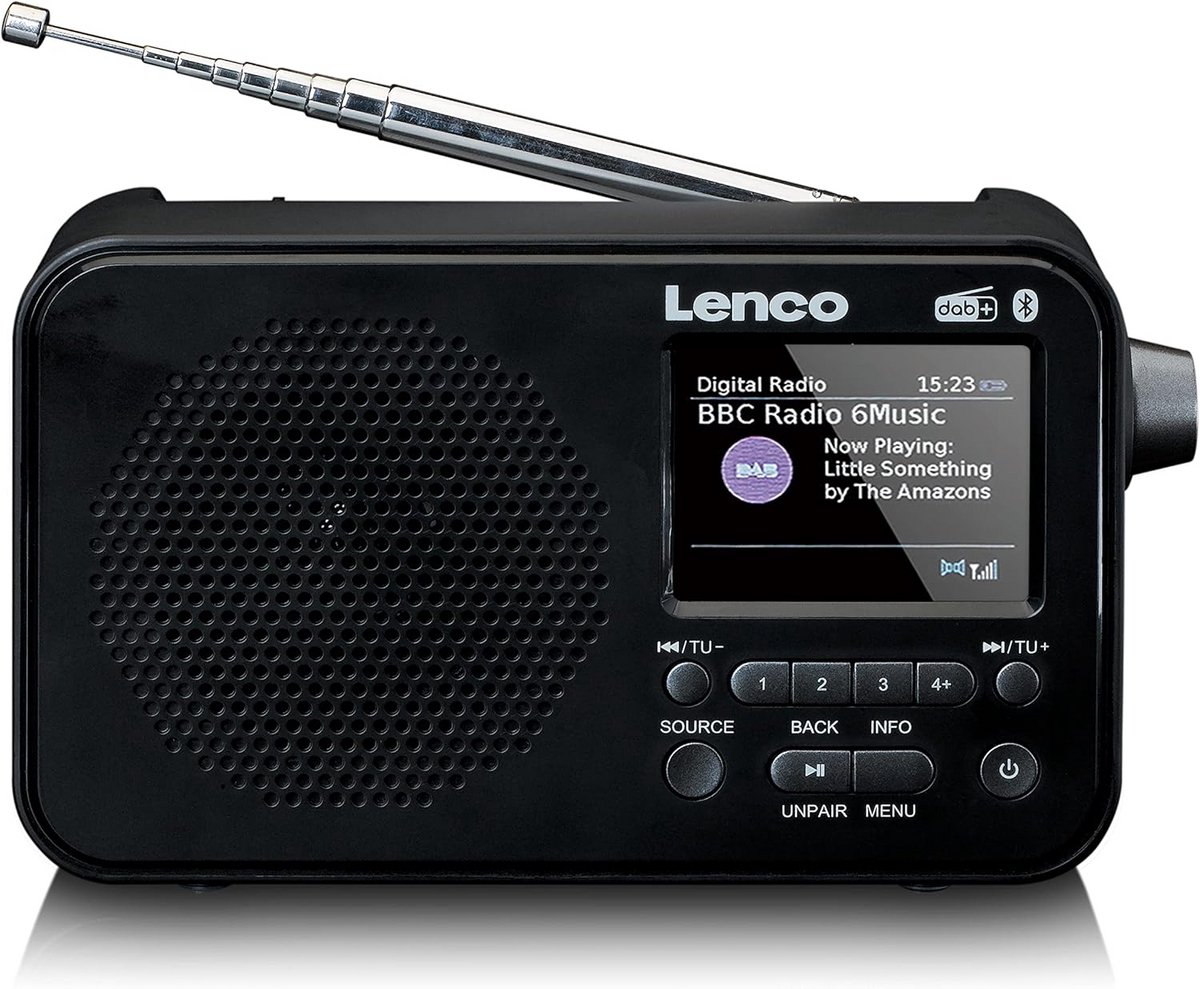 Draagbare DAB+ Radio met Bluetooth 5.0, FM en Oplaadbare Batterij