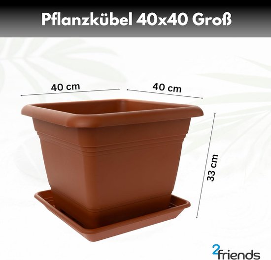 Bloempot Liscio Terracotta oranje 50 cm H 41 cm kopen