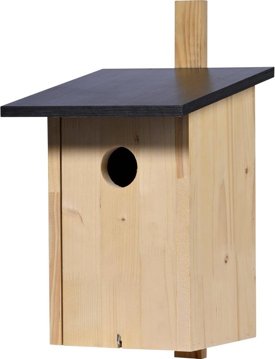 Klassieke Houten Nestkast voor Vogels zoals Spreeuwen en Spechten