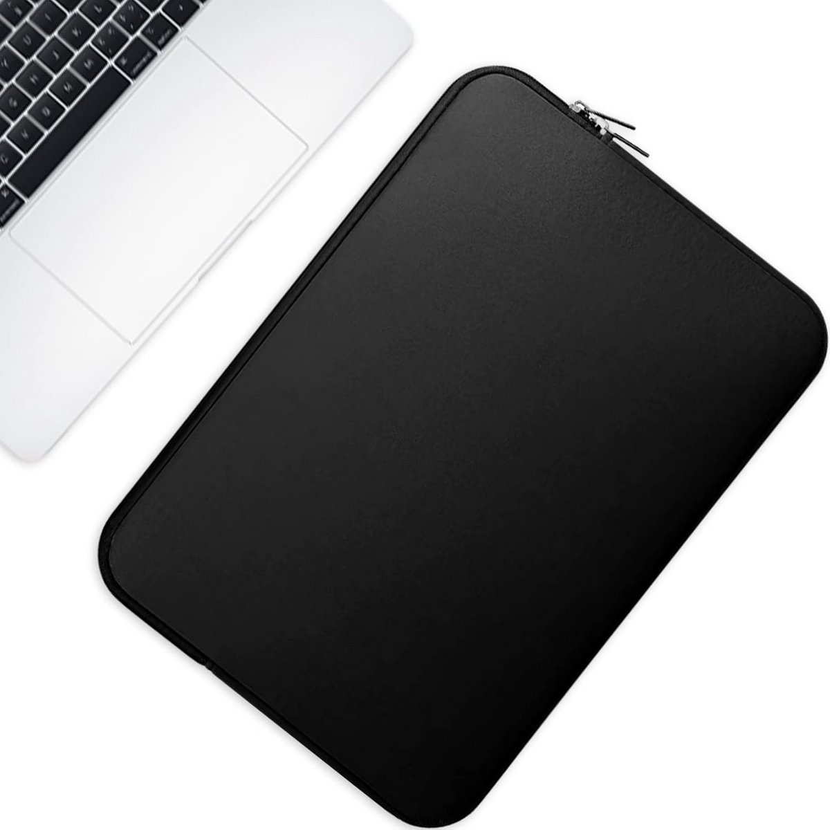 Waterdichte Laptophoes 11-15 Inch - Dunne en Schokbestendige Notebook Tas Zwart