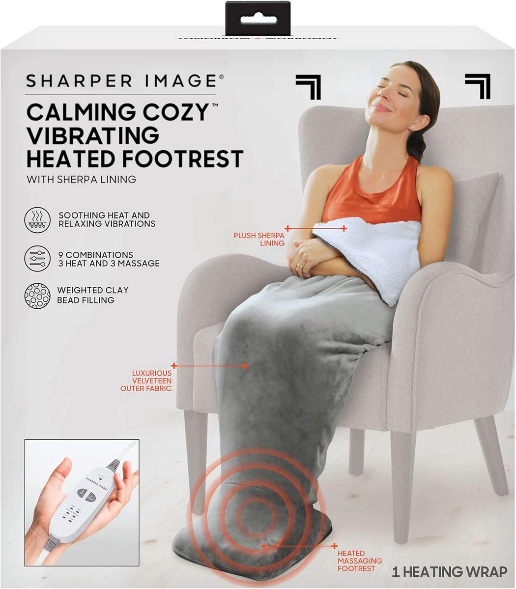 Elektrische Voetenwarmer met Massagefunctie en Verwarmende Wrap - 9 Relax Combinaties