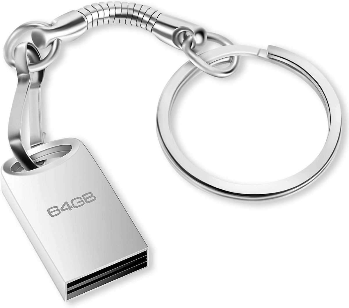 Snelle USB Stick 64GB Metalen Geheugenstick voor PC en Laptop