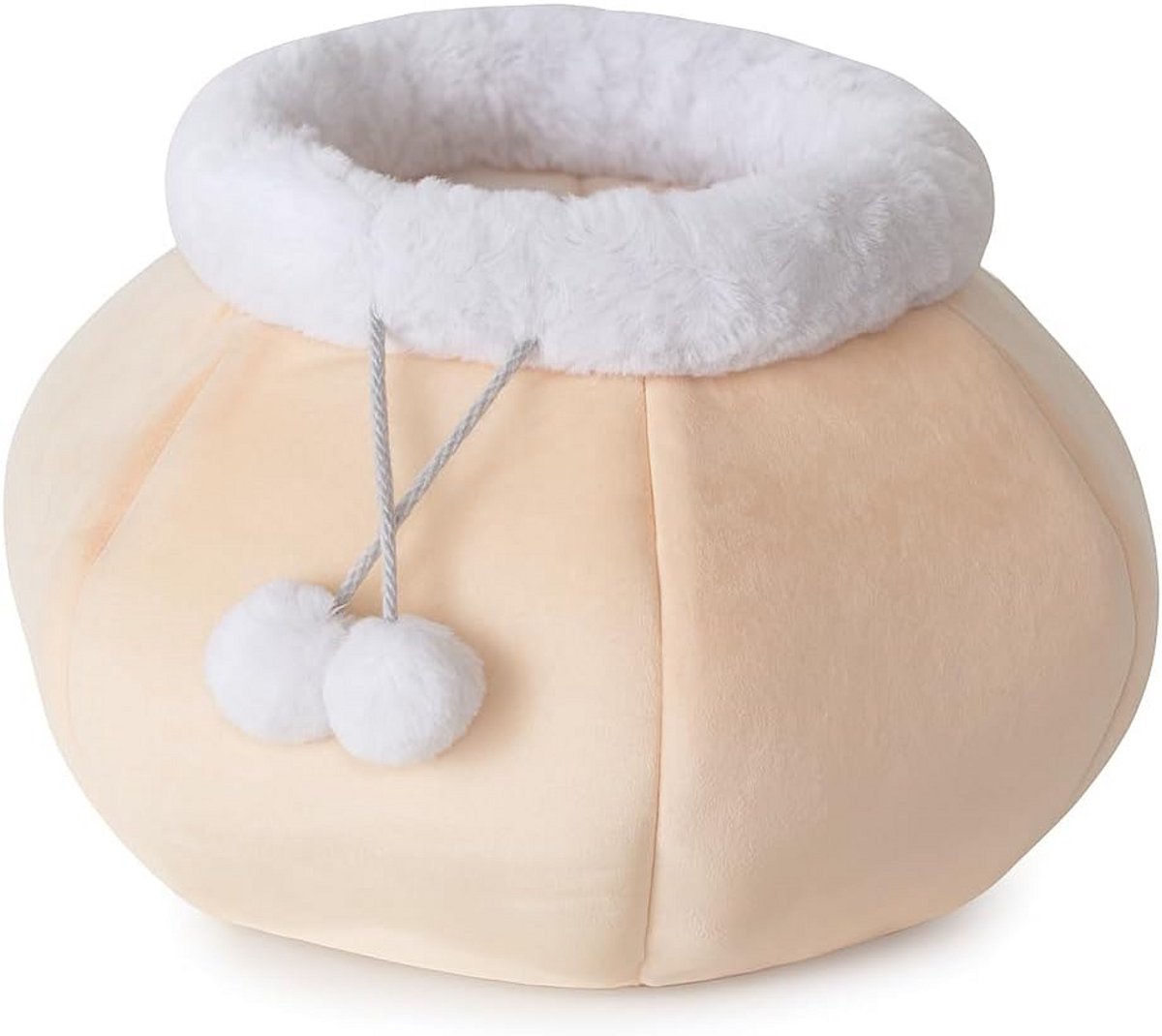 2-in-1 Kattenmand en Kattenbed Beige - Verstelbaar Hol met Antislipbodem en Speelgoed