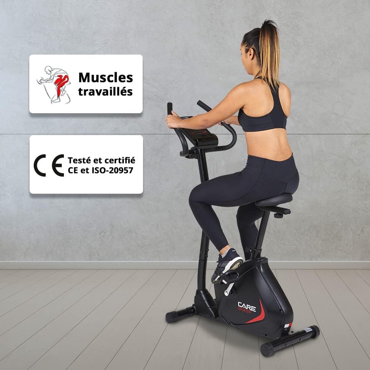 Comfortabele hometrainer met 21 Trainingsprogramma's en - afbeelding 2