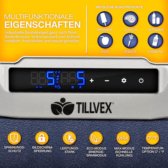 Draagbare Elektrische Koelbox Vriezer 40L met Wi-Fi App en 12/24V/230V Aansluiting van Merkloos — afbeelding 5