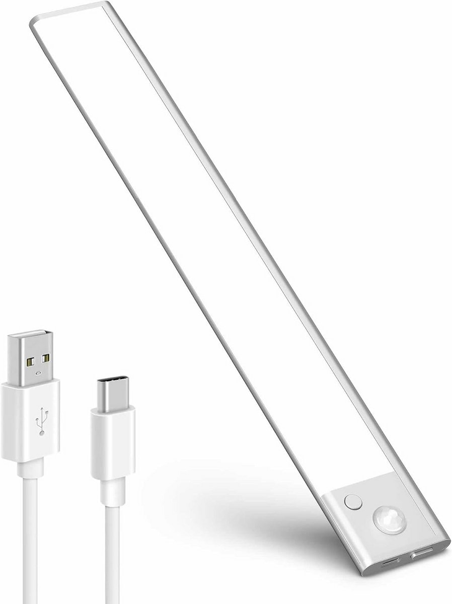 Draadloze LED Kastverlichting 40cm met Bewegingsmelder en Dimfunctie - USB Oplaadbaar
