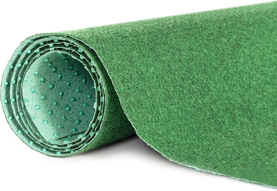 Carpeto Rugs Kunstgras - Balkon Tapijt Waterdicht – Kunstgrastapijt Outdoor - Gazontapijt Balkon per Meter met Noppen - Kunstgras voor Balkon, Terras en Tuin - 6,5 mm - Grijs - 300 x 700 cm